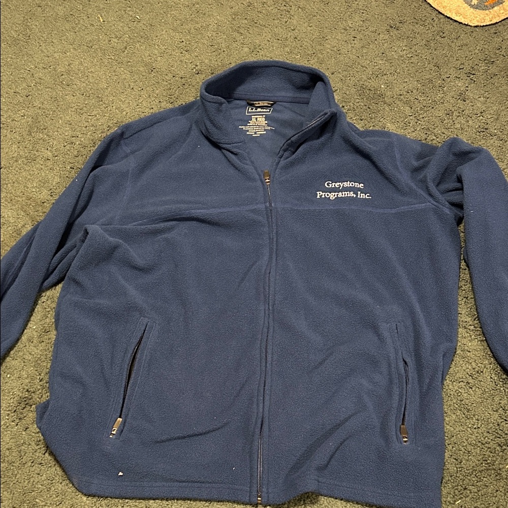 L.L. Bean Navy Fleece Jacket